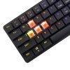 White Shark NAGAMAKI RGB világítós angol kiosztású ALACSONY PROFILÚ MECHANKIUS fekete gamer billentyűzet, piros kapcsolók (GK-006111-B/R-US)
