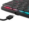 White Shark NAGAMAKI RGB világítós angol kiosztású ALACSONY PROFILÚ MECHANKIUS fekete gamer billentyűzet, barna kapcsolók (GK-006131-B/BR-US)