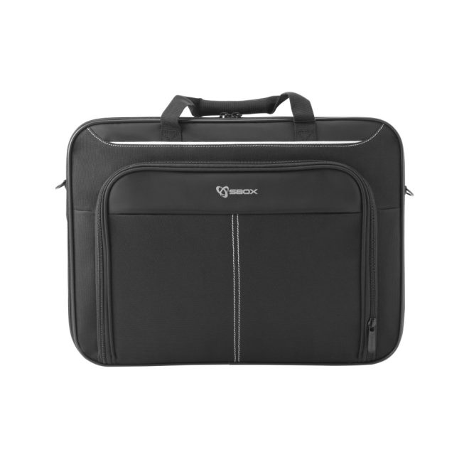 SBOX HONG KONG fekete 15,6 colos laptop táska vállpánttal, fekete (NSE-82022)