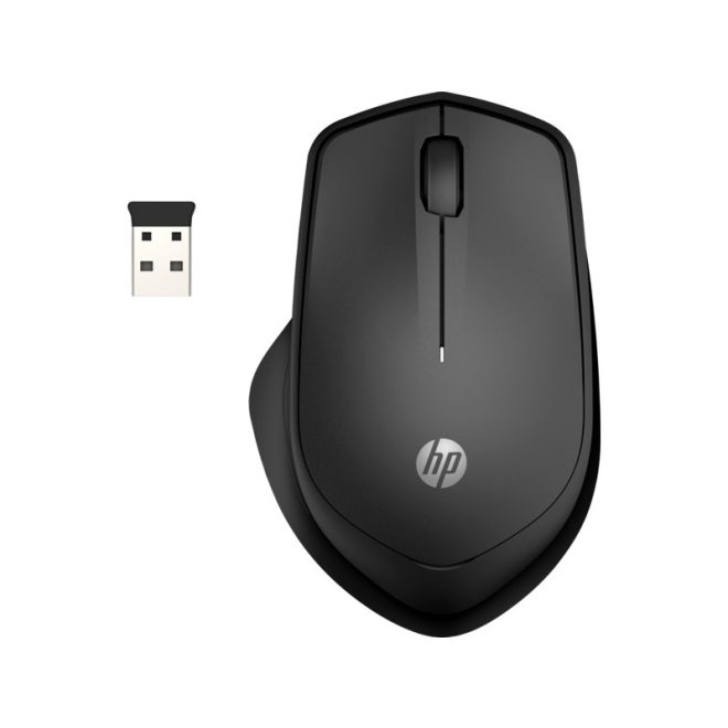 HP Silent 280 fekete wireless, vezeték nélküli ergonomikus optikai egér