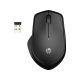HP Silent 280 fekete wireless, vezeték nélküli ergonomikus optikai egér