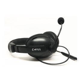   Chill sztereó fejhallgató, headset mikrofonnal, 2m kábellel (CH001)