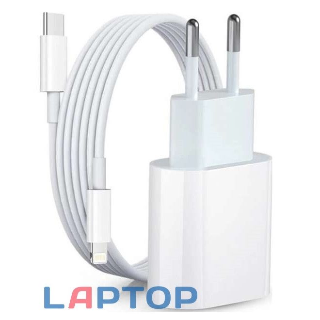 Apple Gyári 20W Gyors Töltő + 1m Kábel (Lightning to USB-C) (MHJE3ZM/A)