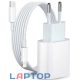 Apple Gyári 20W Gyors Töltő + 1m Kábel (Lightning to USB-C) (MHJE3ZM/A)