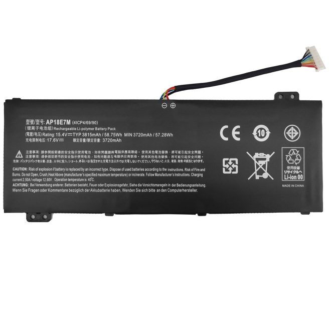 Acer Nitro 5 AN515-54 Laptop Akkumulátor, új, gyárival megegyező minőségű helyettesítő, 4 cellás (3574mAh)