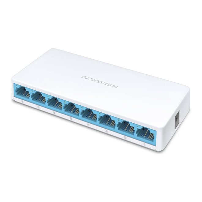 Mercusys fehér 8 portos 10/100Mbps Asztali Switch (MS108)