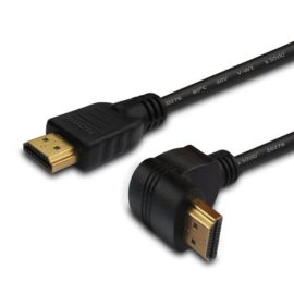   1,5m HDMI kábel, derékszögű,  v1.4 nagy sebességű (SAVIO CL-04)