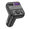 Szivargyújtós Autós FM Transmitter 2xUSB 3.1A telefon gyors töltővel, MP3 lejátszás (Jellico - FM1)