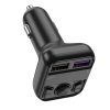 Szivargyújtós Autós FM Transmitter 2xUSB 3.1A telefon gyors töltővel, MP3 lejátszás (Jellico - FM1)