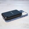 Forever Apple iPhone Power Bank MagSafe 10000mAh mágneses indukciós gyors töltővel, USB-C kábellel tölthető fel, fekete (MATB-100)