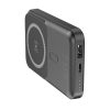Forever Apple iPhone Power Bank MagSafe 10000mAh mágneses indukciós gyors töltővel, USB-C kábellel tölthető fel, fekete (MATB-100)