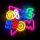 GAME ROOM feliratos LED neon lámpa, falra akasztható világítás, USB csatlakozóval, (NNE20)