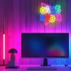 GAME ROOM feliratos LED neon lámpa, falra akasztható világítás, USB csatlakozóval, (NNE20)