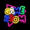 GAME ROOM feliratos LED neon lámpa, falra akasztható világítás, USB csatlakozóval, (NNE20)