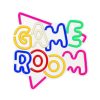 GAME ROOM feliratos LED neon lámpa, falra akasztható világítás, USB csatlakozóval, (NNE20)