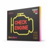 CHECK ENGINE feliratos LED neon lámpa, falra akasztható világítás, USB csatlakozóval