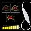 CHECK ENGINE feliratos LED neon lámpa, falra akasztható világítás, USB csatlakozóval