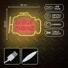 CHECK ENGINE feliratos LED neon lámpa, falra akasztható világítás, USB csatlakozóval