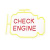 CHECK ENGINE feliratos LED neon lámpa, falra akasztható világítás, USB csatlakozóval