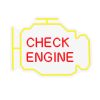CHECK ENGINE feliratos LED neon lámpa, falra akasztható világítás, USB csatlakozóval