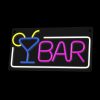BAR LED neon lámpa, falra akasztható világítás, USB csatlakozóval