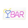 BAR LED neon lámpa, falra akasztható világítás, USB csatlakozóval