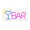 BAR LED neon lámpa, falra akasztható világítás, USB csatlakozóval