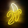 Banán alakú LED neon lámpa, falra akasztható világítás, USB csatlakozóval