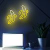 Banán alakú LED neon lámpa, falra akasztható világítás, USB csatlakozóval