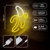 Banán alakú LED neon lámpa, falra akasztható világítás, USB csatlakozóval