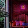 Pillangó mintás LED neon lámpa,falra akasztható világítás, USB csatlakozóval