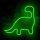 Dinoszaurusz alakú LED neon lámpa,falra akasztható világítás, USB csatlakozóval, 