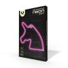 Unikornis alakú LED neon lámpa, falra akasztható világítás, USB csatlakozóval, rózsaszín