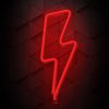 Villám alakú LED neon lámpa,falra akasztható világítás, USB csatlakozóval