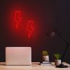Villám alakú LED neon lámpa,falra akasztható világítás, USB csatlakozóval