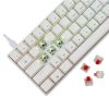 White Shark SHINOBI-2 RGB világítós angol kiosztású MECHANKIUS fehér gamer billentyűzet, piros kapcsolós (GK-004211W/R-US)