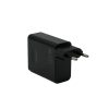 Univerzális 120W GaN Telefon, tablet és laptop Gyorstöltő USB és USB-C (Type-C) fekete