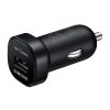 Samsung Gyári 18W-os autós, szivargyújtós telefon és tablet gyorstöltő USB porttal, fekete (EP-LN930)