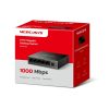 Mercusys 5 portos Gigabites 1000Mbps, Switch Hálózati elosztó, fémházas asztali (MS105GS)