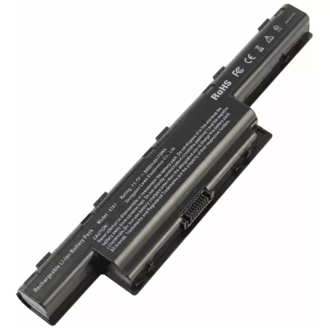 Acer Aspire 5755G Laptop akkumulátor, új, gyárival megegyező minőségű helyettesítő, 9 cellás (9000mAh)