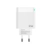 Univerzális 65W GaN Telefon és Tablet Gyorstöltő 3 USB portos, 2xUSB-C (Type-C) és 1xUSB