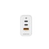 Univerzális 65W GaN Telefon és Tablet Gyorstöltő 3 USB portos, 2xUSB-C (Type-C) és 1xUSB