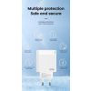 Univerzális 65W GaN Telefon és Tablet Gyorstöltő 3 USB portos, 2xUSB-C (Type-C) és 1xUSB