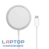 Apple iPhone Gyári vezeték nélküli mágneses indukciós töltő, Qi Wireless, gyorstöltés, Magsafe töltő és tok kompatibilis 15W, fehér (MHXH3ZM/A)