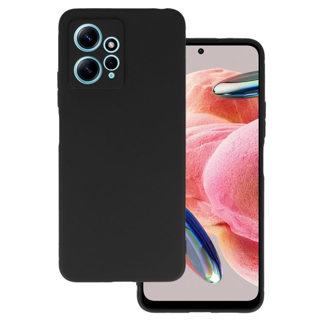 Xiaomi Redmi Note 12 fekete szilikon telefonvédő tok