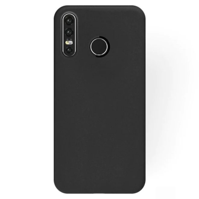 Huawei P30 Lite fekete szilikon telefonvédő tok