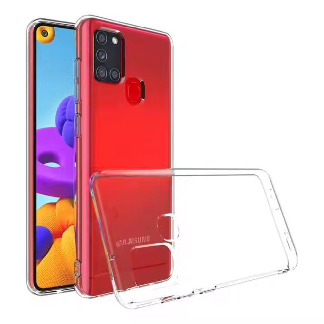 Samsung Galaxy A21s átlátszó szilikon telefonvédő tok
