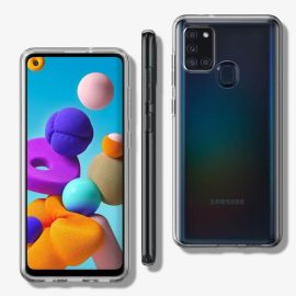 Samsung Galaxy A21s átlátszó szilikon telefonvédő tok