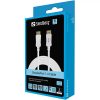 2m-es DisplayPort - DisplayPort (Apa/Apa) összekötő kábel, fehér (Sandberg - 509-15)
