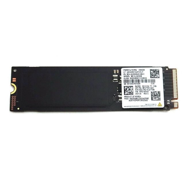 Samsung 256GB M.2 NVMe SSD meghajtó, (2280) (MZ-VLQ256B) (PM991a)